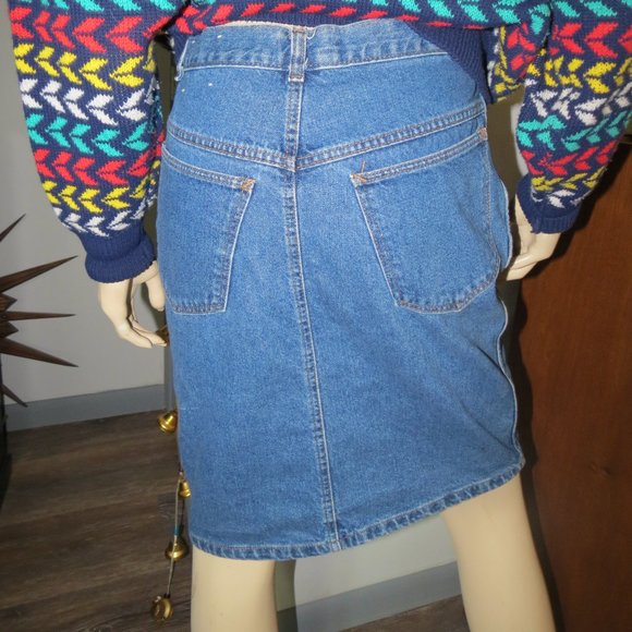 Vintage 80s Giorgio Sant Angelo Denim Skirt - Picture 7 of 10